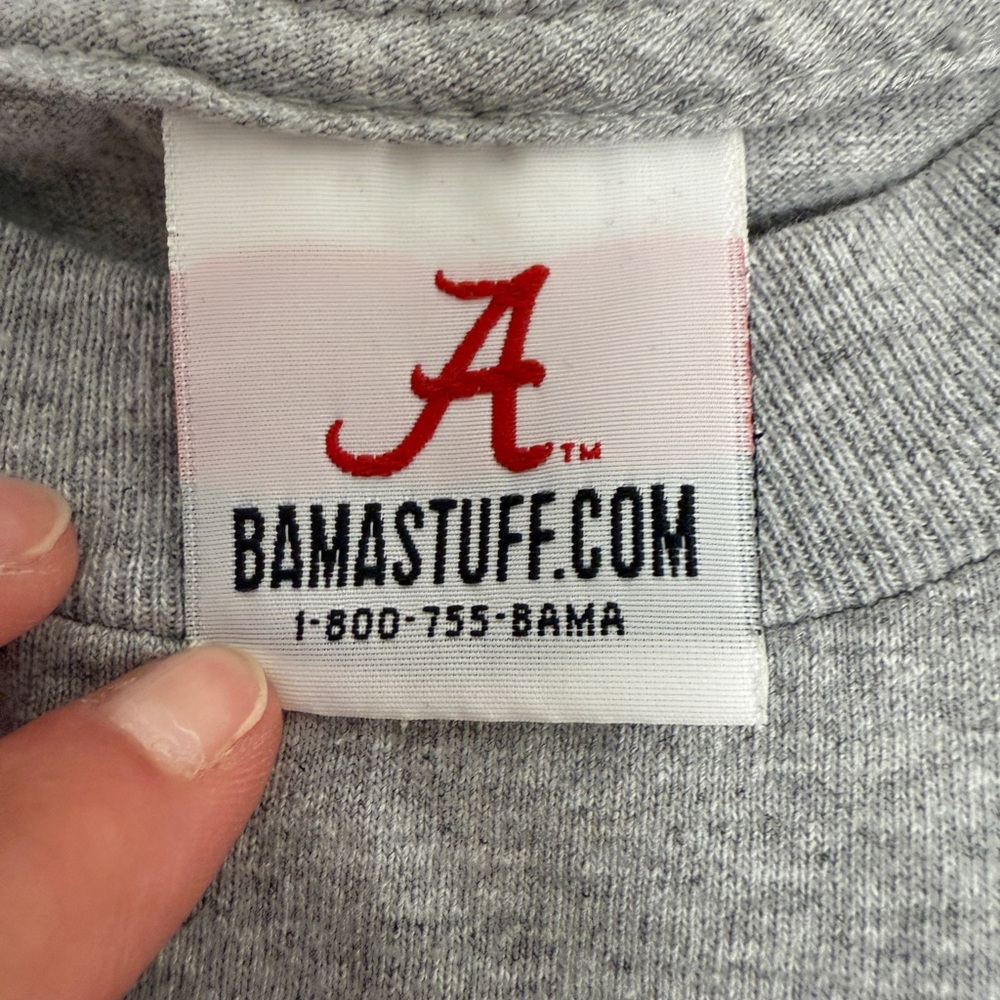 Alabama “BAMA” Long Sleeve Shirt Women’s Gray - Picture 4 of 6